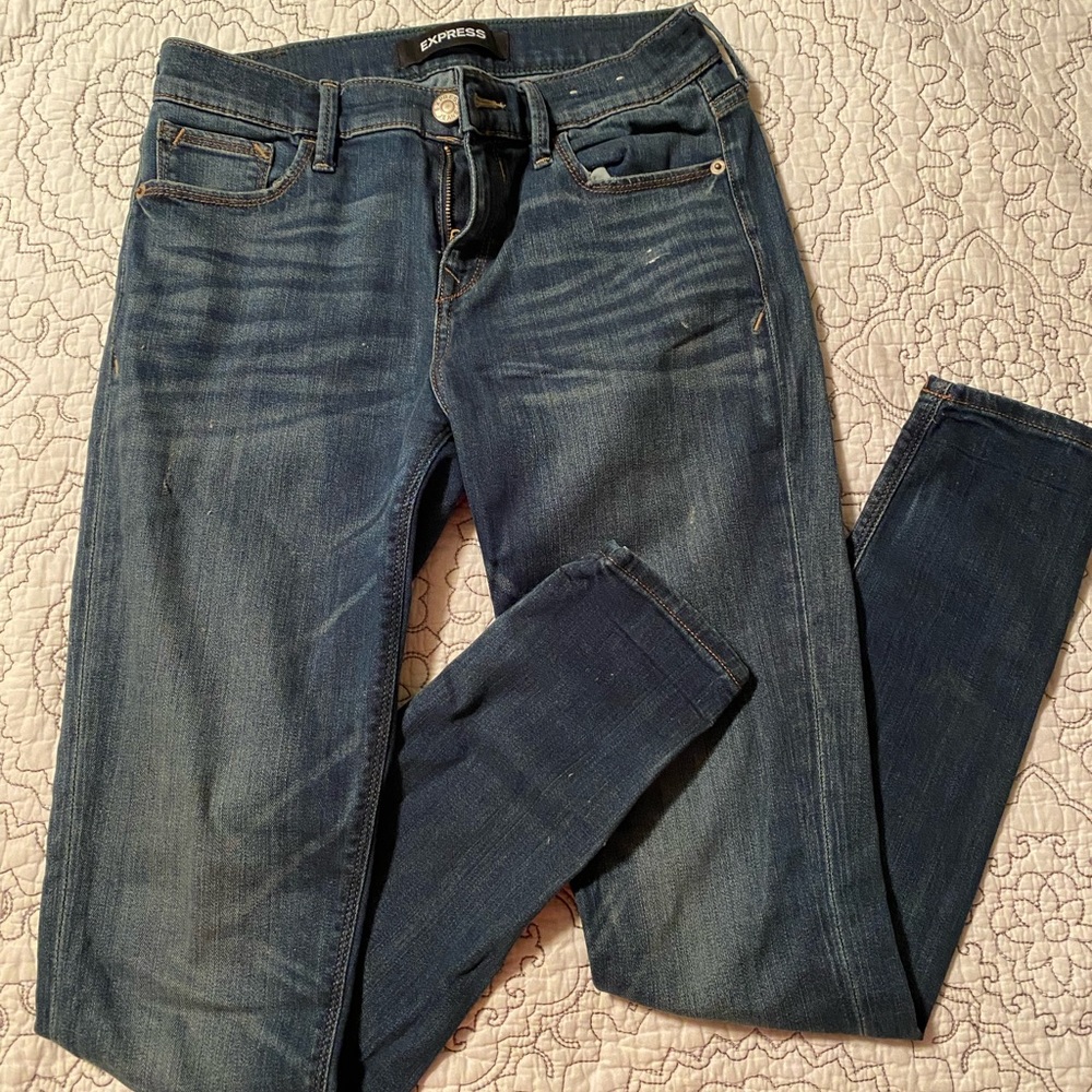 Express stretch jegging, size 2